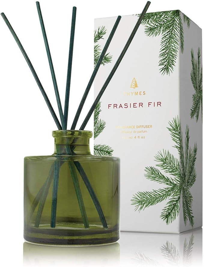 Thymes Petite Frasier Fir Diffuser - Home Fragrance Diffuser Set Includes Reed Diffuser Sticks, F... | Amazon (US)