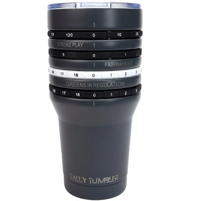 Tally Tumbler Golf Track Golf Score and Golf Stats on Stainless Steel Portable Drinkware 30oz Tumbler Color Fairway Steel | Target
