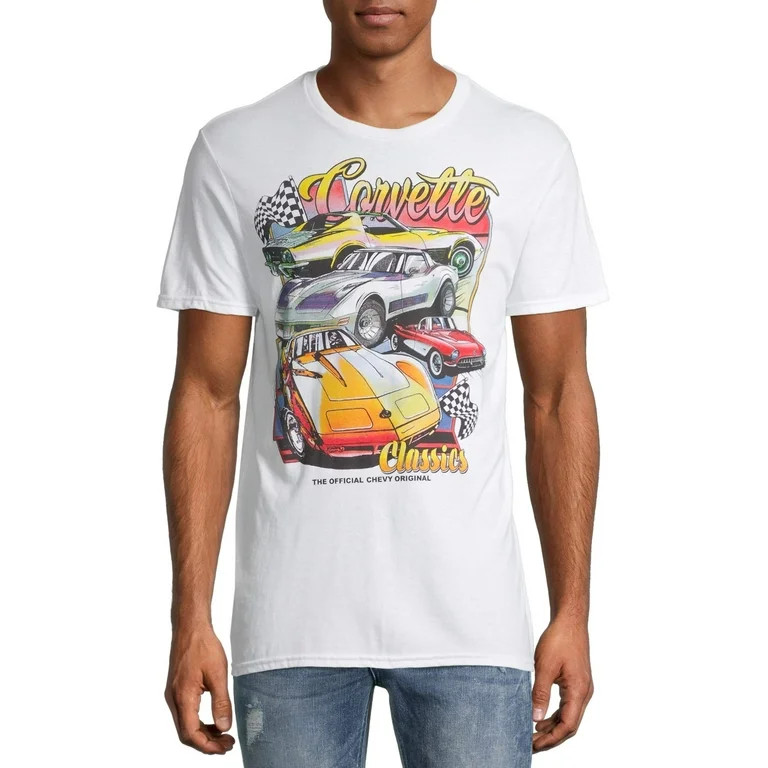 Corvette Chevy Original Men's and Big Men's Graphic T-Shirt | Walmart (US)