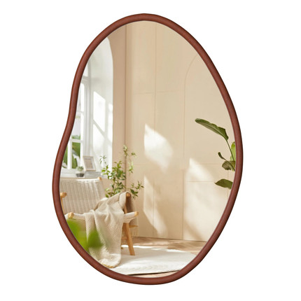Ivy Bronx Asymmetrical Mirror, Irregular Finleyville Decorative For Bedroom Living Room Entryway ...
