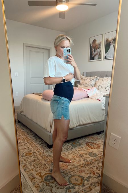 Favorite maternity denim shorts! Im wearing an XS but suggest sizing up 1! Use code “BLAIR25” to save $$ at checkout!

#LTKStyleTip #LTKFindsUnder100 #LTKBump