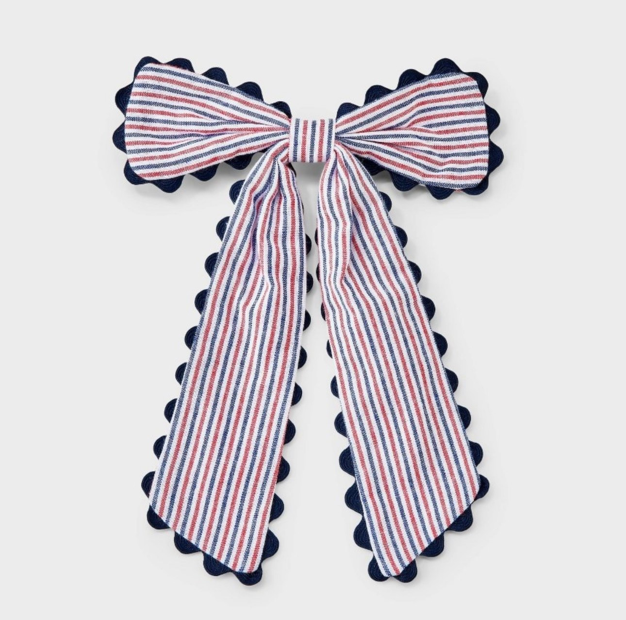 This is a little girl’s bow, but it would be so cute clipped to a wreath or something for me, Memorial Day, Fourth of July, etc.