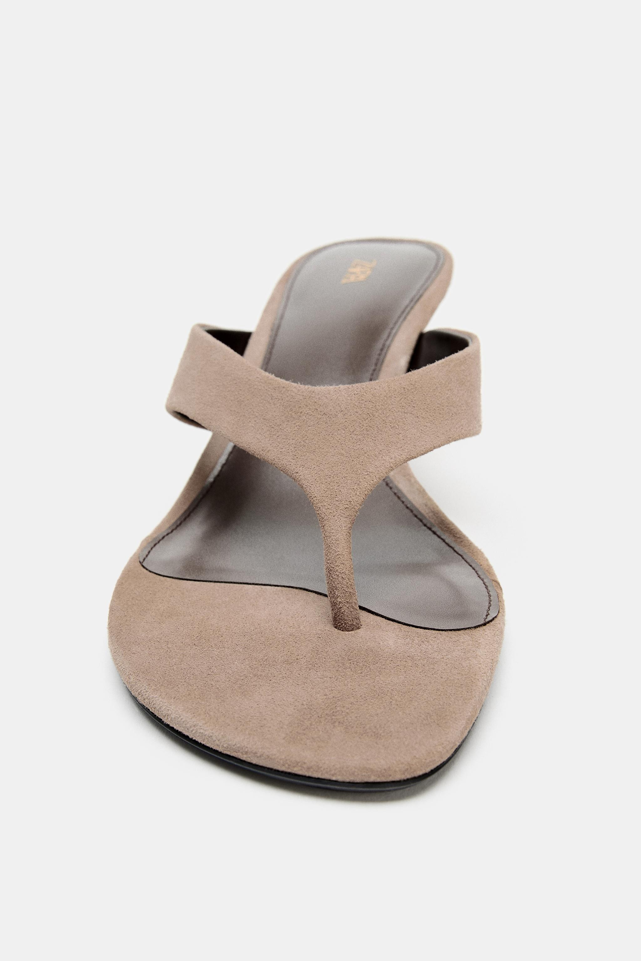 SUEDE HEELED SANDALS | Zara US