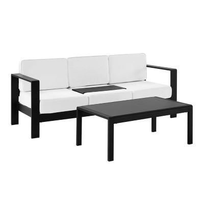Linon Rosemary Outdoor Sofa and Coffee Table Set | Ashley Homestore