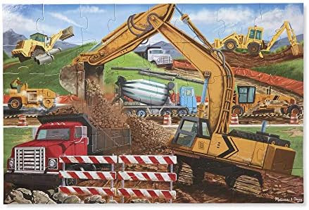 Melissa & Doug Building Site Jumbo Jigsaw Floor Puzzle (48 pcs, 2 x 3 feet long) | Amazon (US)