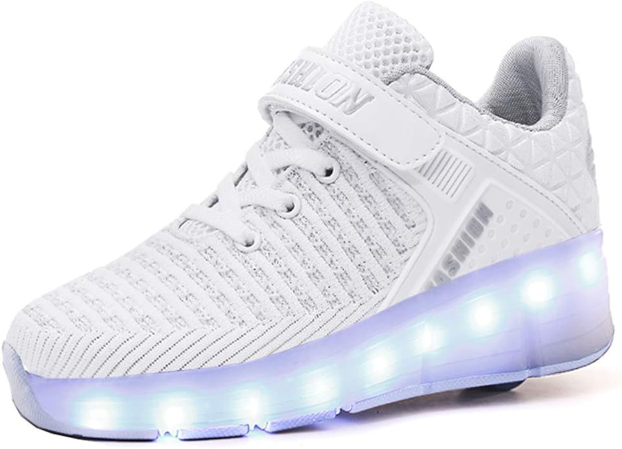 Ylllu Kids LED Roller Skate Shoes with Single Wheel Light up Roller Shoes Gift for Girls Boys Chi... | Amazon (US)
