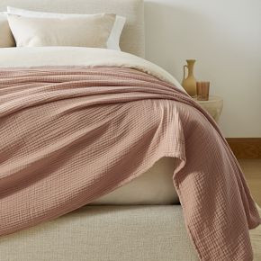 Dreamy Gauze Cotton Blanket | West Elm (US)