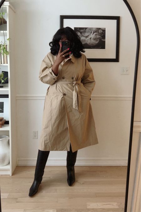 Plus size Trench coat 