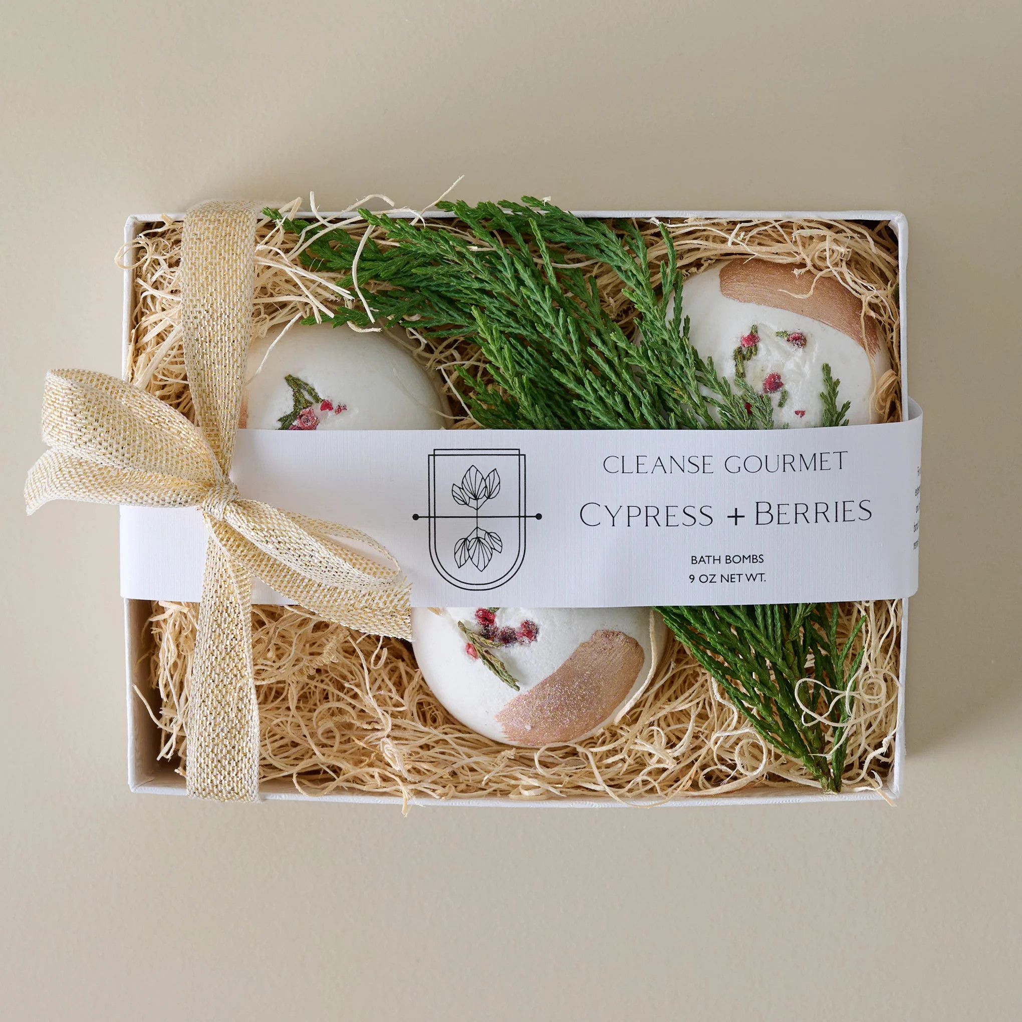 Cypress and Red Berries Bath Bomb Box | Magnolia