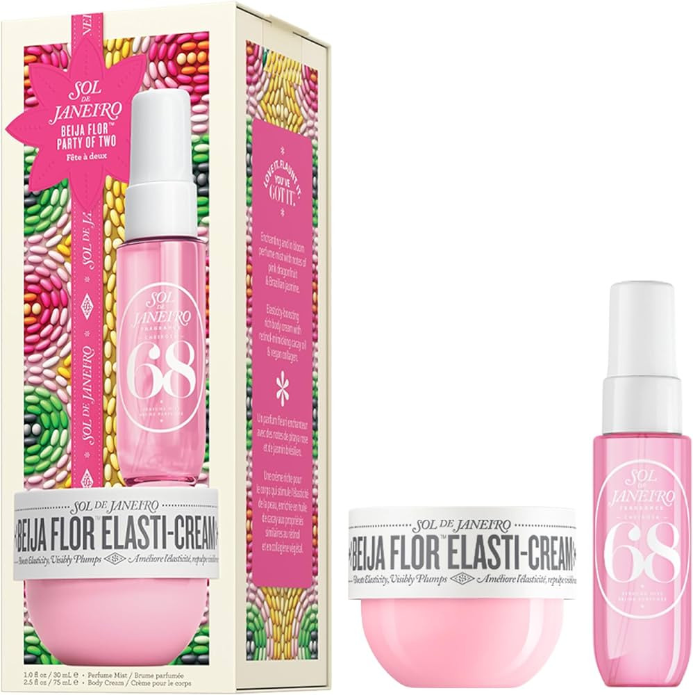 Sol de Janeiro Party of Two Beauty Gift Set | Travel Size Body Cream & Perfume Mist Minis | Limit... | Amazon (US)