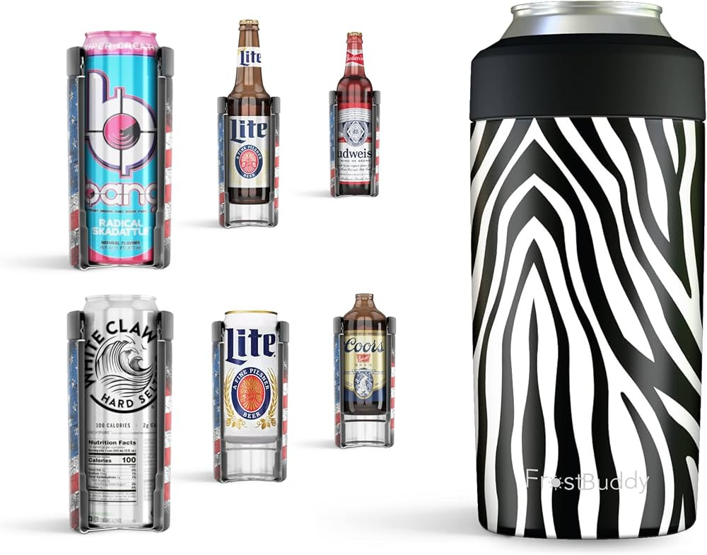 Frost Buddy Universal Can Cooler - Fits all - Stainless Steel Can Cooler for 12 oz & 16 oz Regula... | Amazon (US)