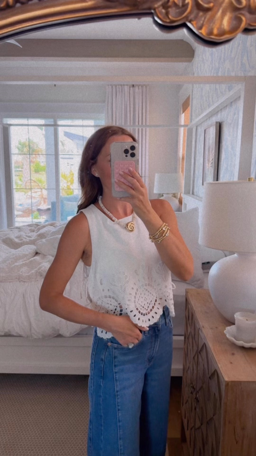 target top- small
jeans- 25, could have done 24
🤍

#LTKFindsUnder100 #LTKSeasonal #LTKStyleTip