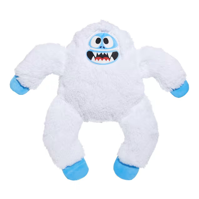 BARK White/Blue Bumble Christmas Rudolph the Red-Nosed Reindeer Yeti Abominable Snowman Plush Dog... | Petco