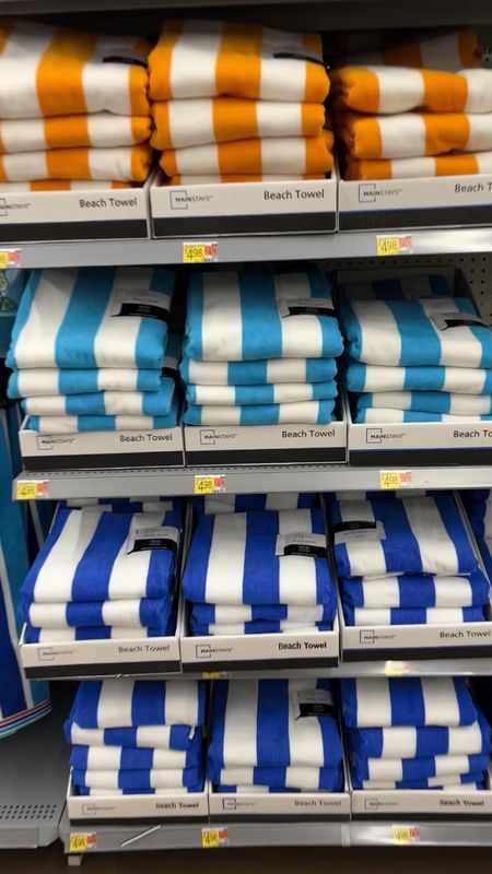 Striped Cabana beach towels, $5 a pop! Grab these from Walmart before they’re gone - they’re always a top seller!

#LTKswim #LTKSeasonal #LTKsalealert