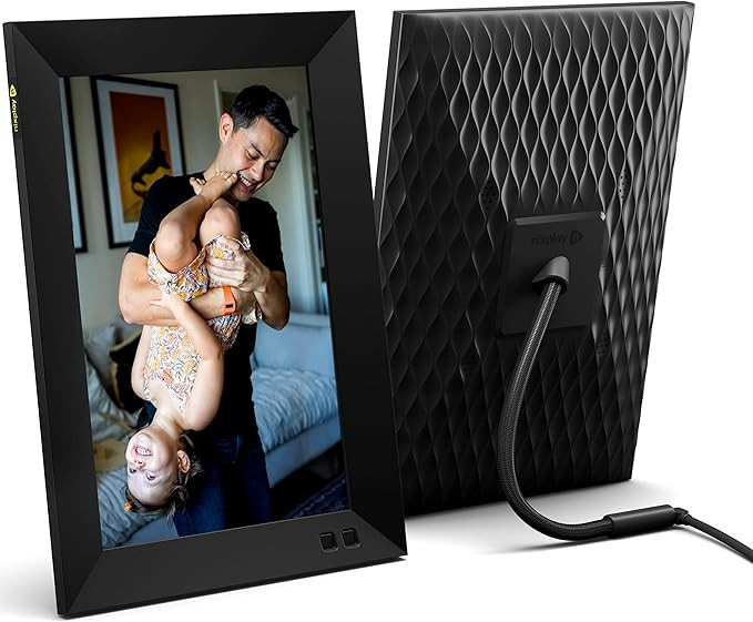 Nixplay 10.1 inch Smart Digital Photo Frame with WiFi (W10F) - Black - Share Photos and Videos In... | Amazon (US)