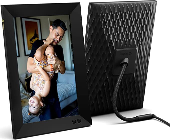 Amazon.com: Nixplay 10.1 inch Smart Digital Photo Frame with WiFi (W10J) - Black - Share Photos a... | Amazon (US)