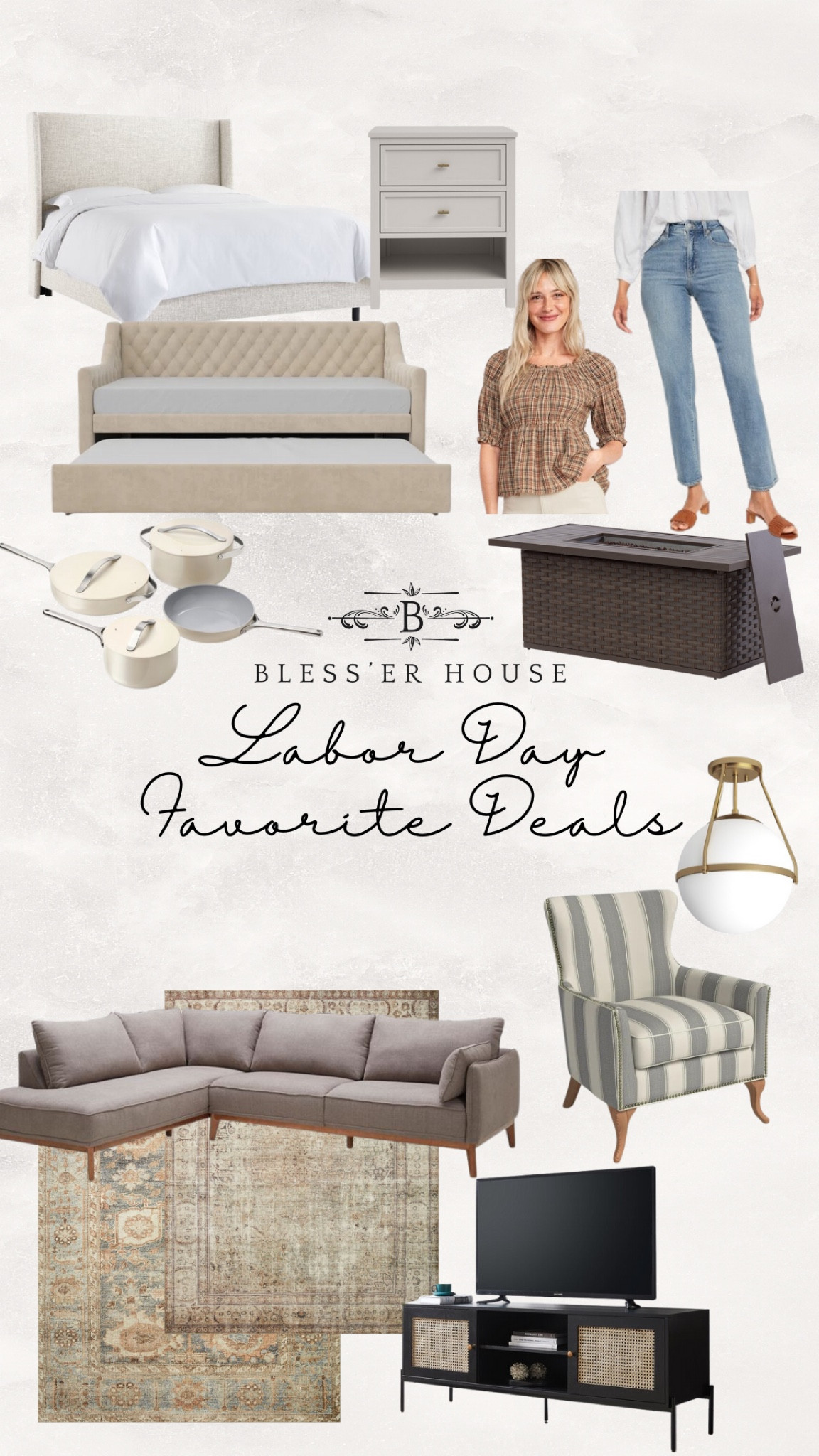 My favorite Labor Day deals!

#wayfair #walmart #oldnavy #rugsdirect #armchair #chair #bed #sofa #couch #sectional #lightfixture #flushmount #firepit #jeans #blouse #tvstand #mediastand #cookware 

#LTKunder100 #LTKsalealert #LTKhome