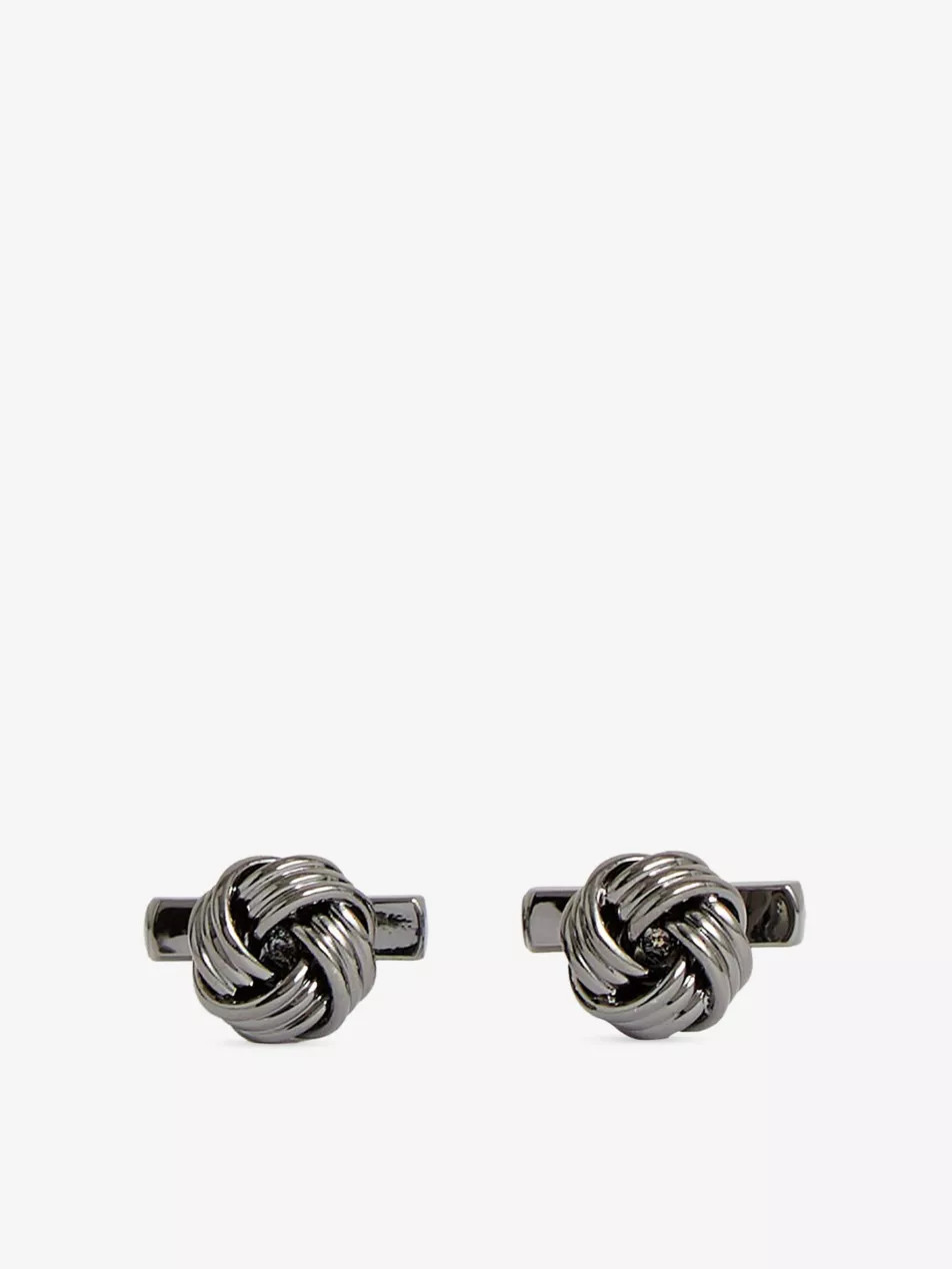Callum Knot Metal Cufflinks | Selfridges