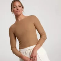 CALIA Women's Rib Boat Neck Long Sleeve Shirt | Dick's Sporting Goods