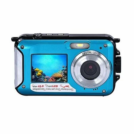 YHAIOGS Megapixel Waterproof Dual Screen Full HD 1080P Digital Camera with LED Flash Light | Walmart (US)