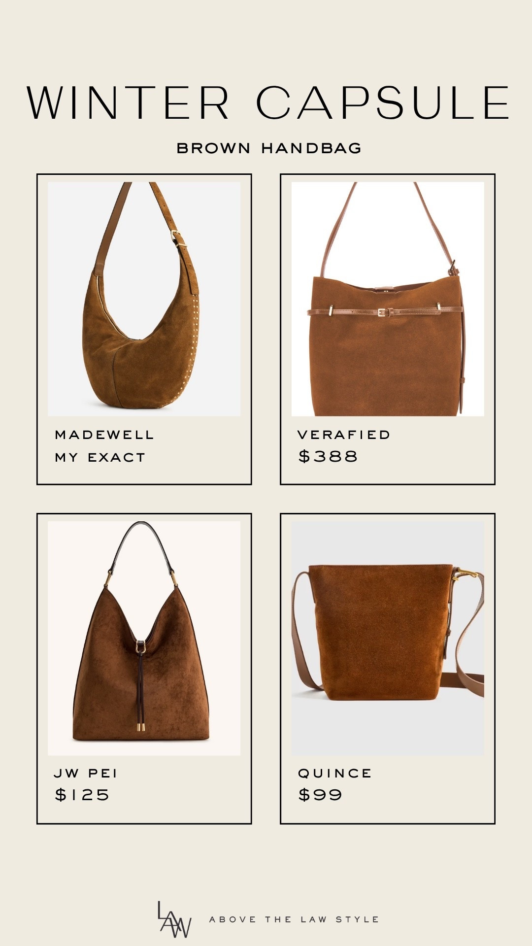 Winter Capsule: Suede Handbag

#LTKStyleTip #LTKFindsUnder100 #LTKItBag
