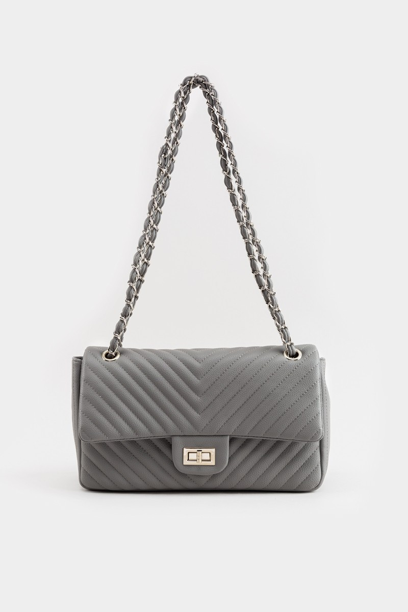 Candice Quilted Chain Link Crossbody - francesca's | Francesca's