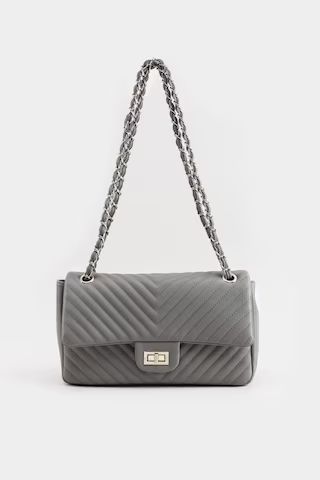 Candice Quilted Chain Link Crossbody - francesca's | Francesca's