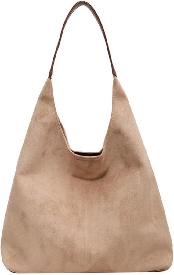 Suede Bag Suede Tote Bags for Women Work Bags, Slouchy Bag Hobo Handbag, Office Fall Suede Purse ... | Amazon (US)