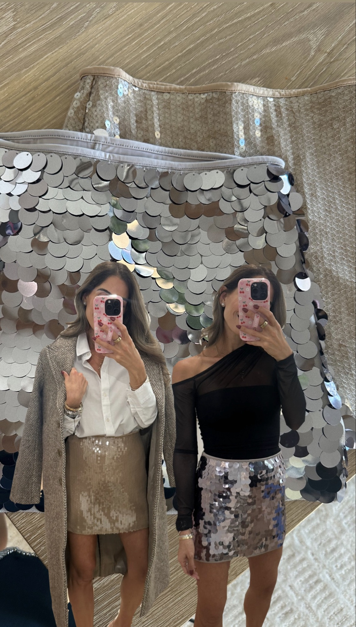 Holiday outfits sequin skirt xxs coat 

#LTKPetite #LTKParties #LTKFindsUnder50