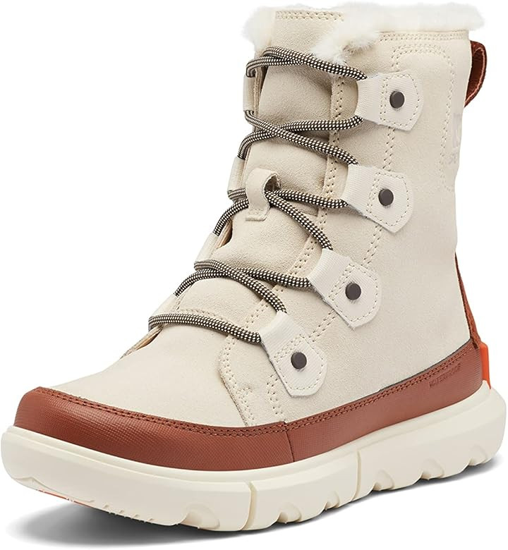 Sorel Women's Explorer II Joan Faux Fur Boot — Waterproof Suede Boots | Amazon (US)