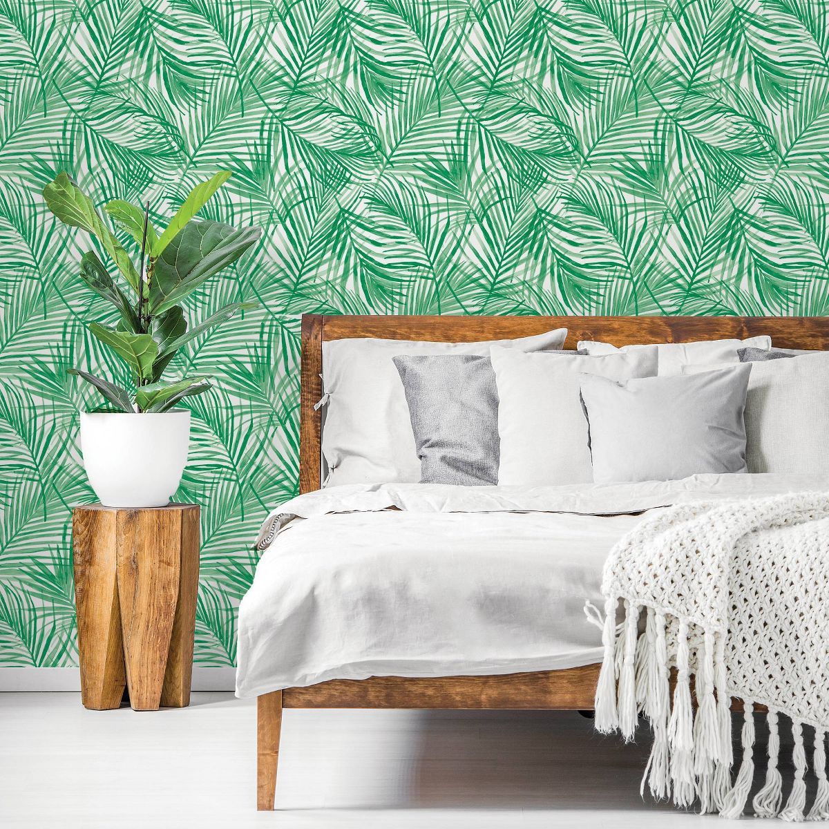 Tropical Peel & Stick Wallpaper Green - Opalhouse™ | Target