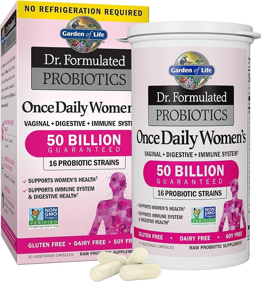 Garden of Life, Dr. Formulated Women's Probiotics Once Daily, 16 Strains, 50 Billion, 30 Count (P... | Amazon (US)