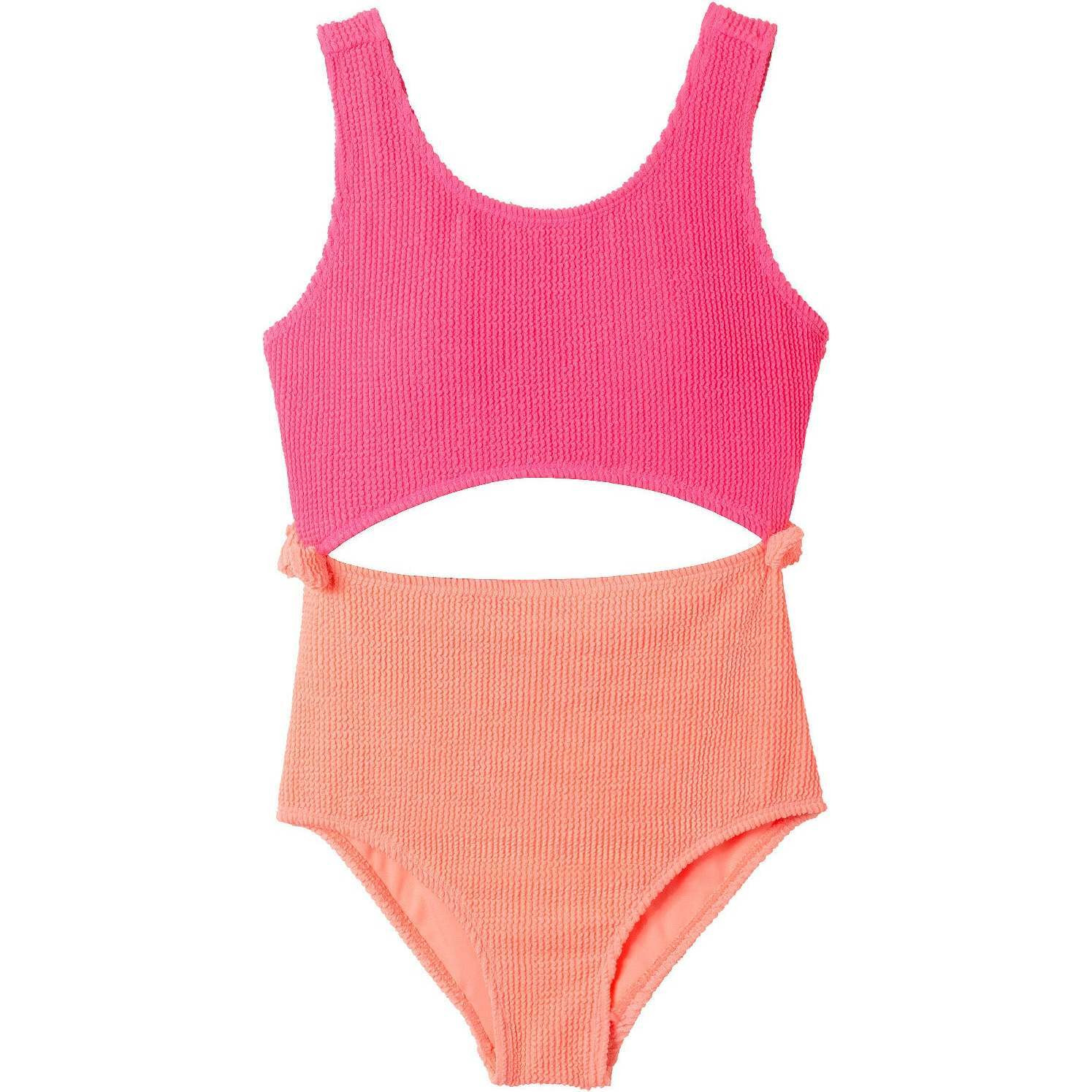 Kids One-Piece Swimsuit, Hot Pink | Maisonette