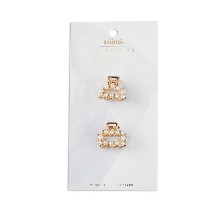 scunci Collection Glitz Claw Hair Clips - 2ct | Target