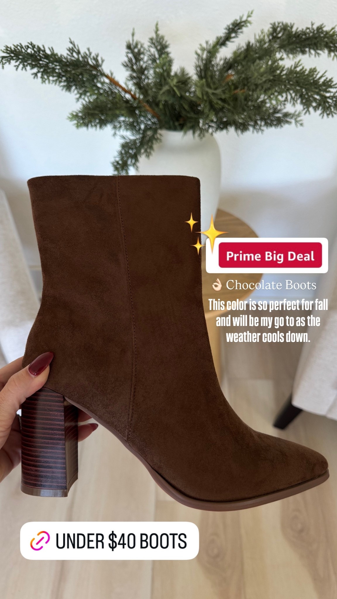 Amazon prime deal day
Chocolate brown booties 
Chocolate brown boots 
Fall style 
Fall outfit