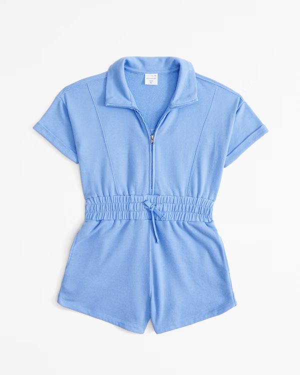 girls short-sleeve terry romper | girls dresses & rompers | Abercrombie.com | Abercrombie & Fitch (US)