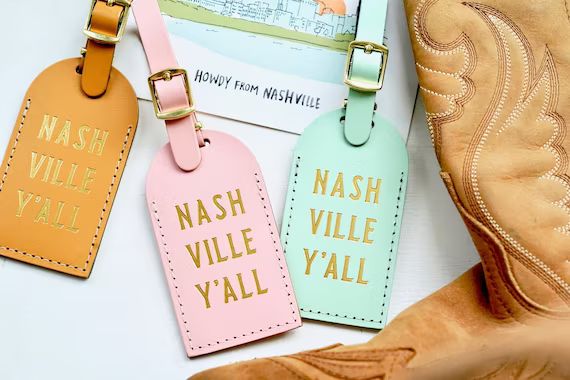 Nashville Bachelorette Party Favors  Nash Bash Luggage Tags | Etsy | Etsy (US)