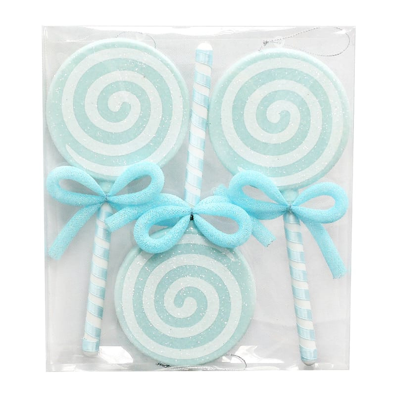 Mrs. Claus' Bakery 3-Count Blue Lollipop Shatterproof Ornaments







	
		
				
			
									
		... | At Home