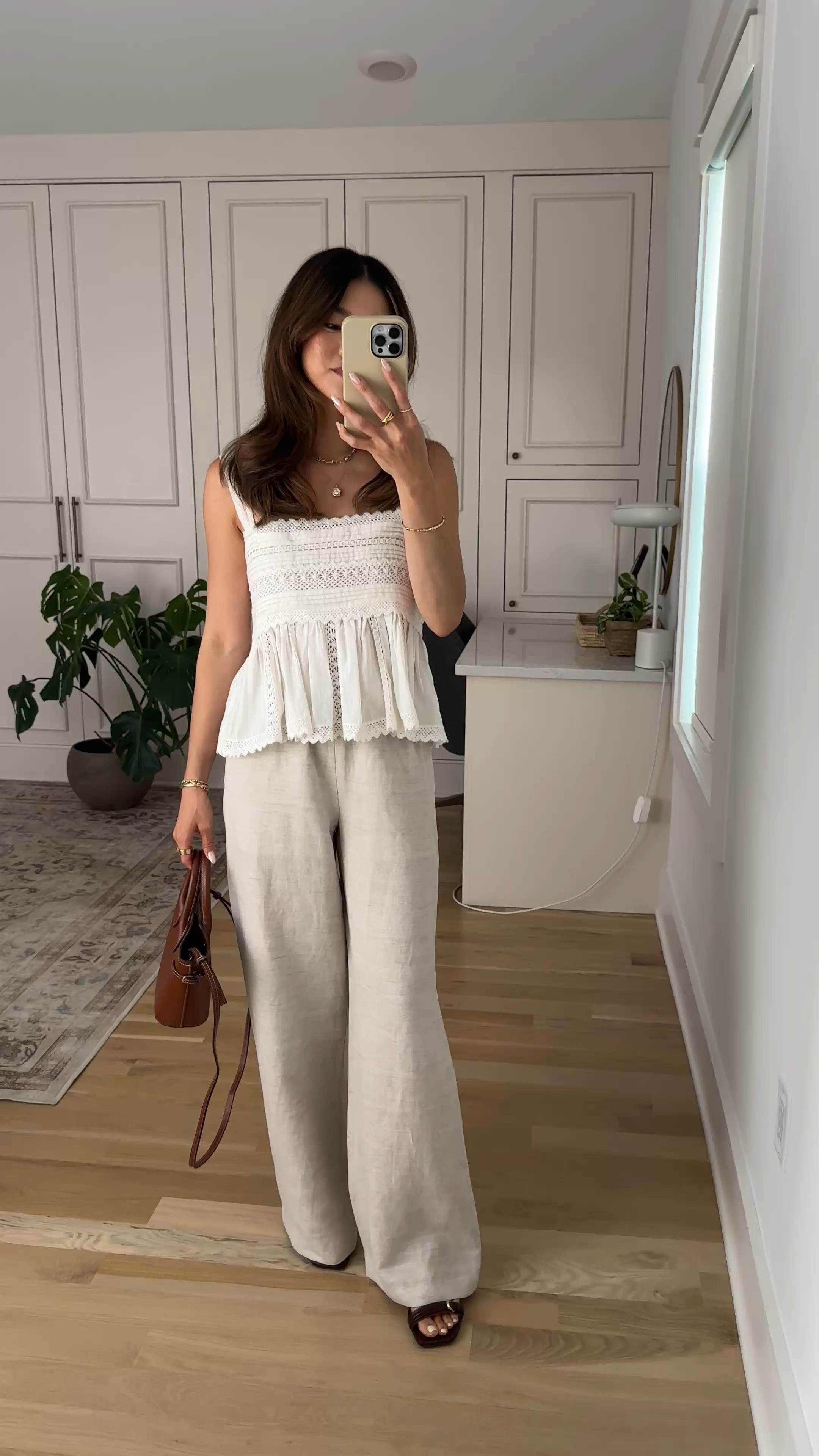 Sizing info:
•White tank size 2 in Plain Ecru Embroidery 
•pants XS in Undyed Ecru

petite fashion, get dressed with me, outfit inspiration, ootd, nashville outfit, Nashville influencer, petite style, vacation style, casual outfits, mom style, petite pants, spring outfits, spring outfit info, spring pants, spring outfit idea, spring top, spring bag, spring tank, spring shoes, summer pants, petite pants, cropped pants, aritzia pants 

 @Aritzia @SEZANE 

#LTKSeasonal #LTKootd #LTKPetite