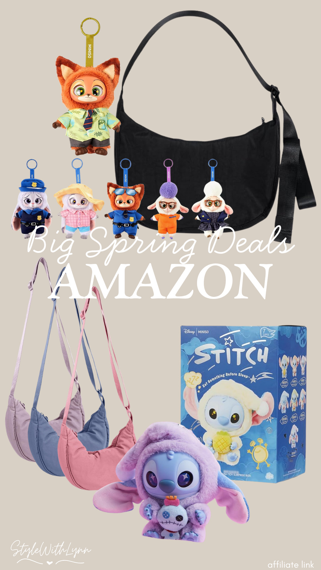 Big spring deals you don’t want to miss. These Amazon finds are giving cute and practical, perfect for everyday and park days!!

From the viral slouchy shoulder bags (obsessed with these colors 😍) to the cutest mini plush keychains and Stitch surprise, everything is linked before it sells out. 💫

Zootopia| stitch | bag charms | park bags

#amazonfinds #springdeals #amazonmusthaves #everydaystyle #disneyfinds #shoulderbagtrend #cutebags #affordablefashion #amazonfashion #disneyaesthetic #stitchfinds #miniso #giftideas #trendingnow #ltkfinds 

 

#LTKootd #LTKmomlife #LTKSaleAlert