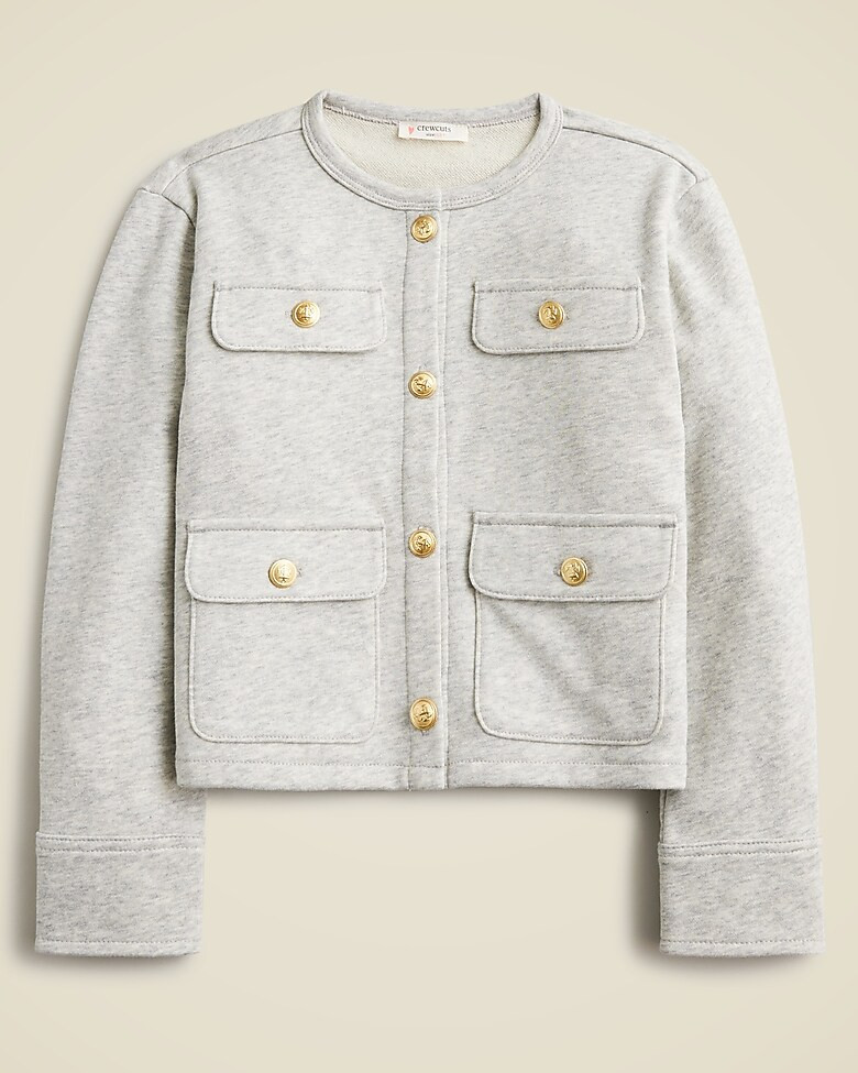 Girls' french terry lady jacket | J. Crew US