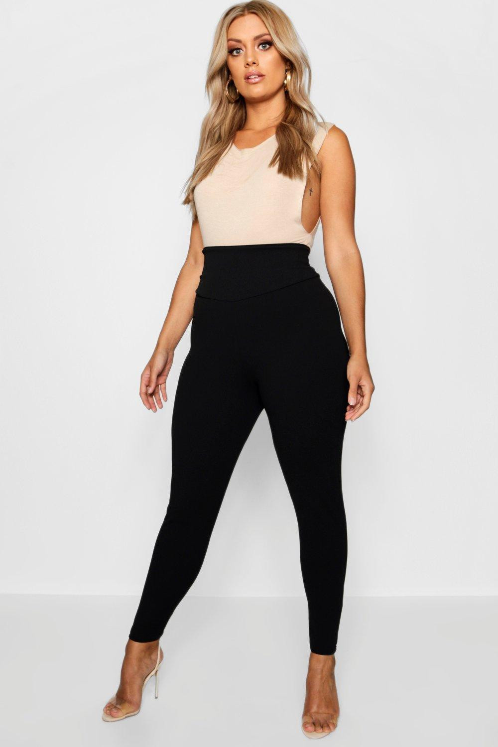 Womens Plus High Waisted Sculpt Leggings - Black - 24 | Boohoo.com (US & CA)