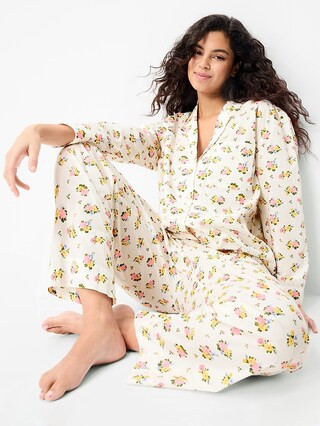 Poplin Pajama Pant Set | Old Navy (US)