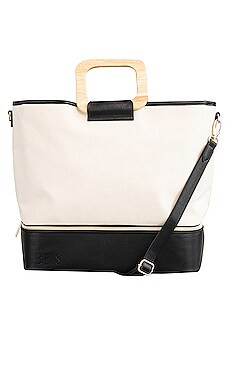 BEIS Resort Tote in Beige from Revolve.com | Revolve Clothing (Global)