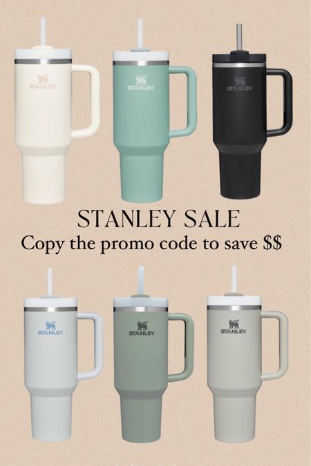 Stanley sale ! Copy the promo code + paste at checkout to save !! 

Ltkspring sale, Stanley cup 

#LTKstyletip #LTKunder50 #LTKsalealert
