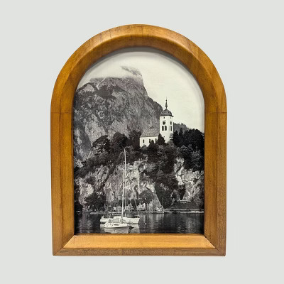Harbortown 5"x7" Arch Chamfered Table Picture Frame Brown | Target