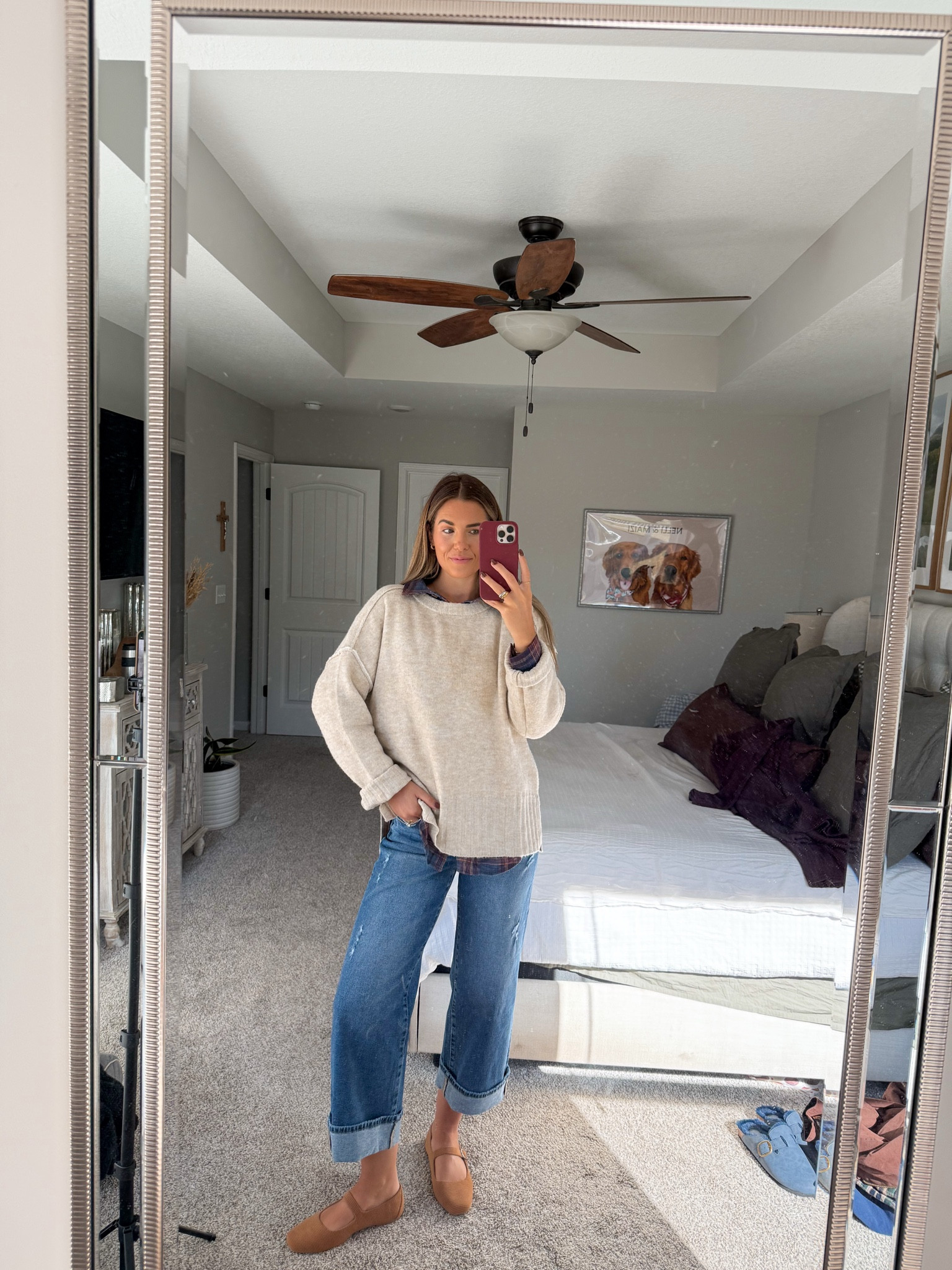 plaid button down in a medium, jeans in a 26 (they have a partially elastic waistband so could maybe size down 1 or tts!) sweater in a size large fr oversized fit 

casual thanksgiving outfit inspo! 

#LTKTall #LTKStyleTip #LTKFindsUnder50