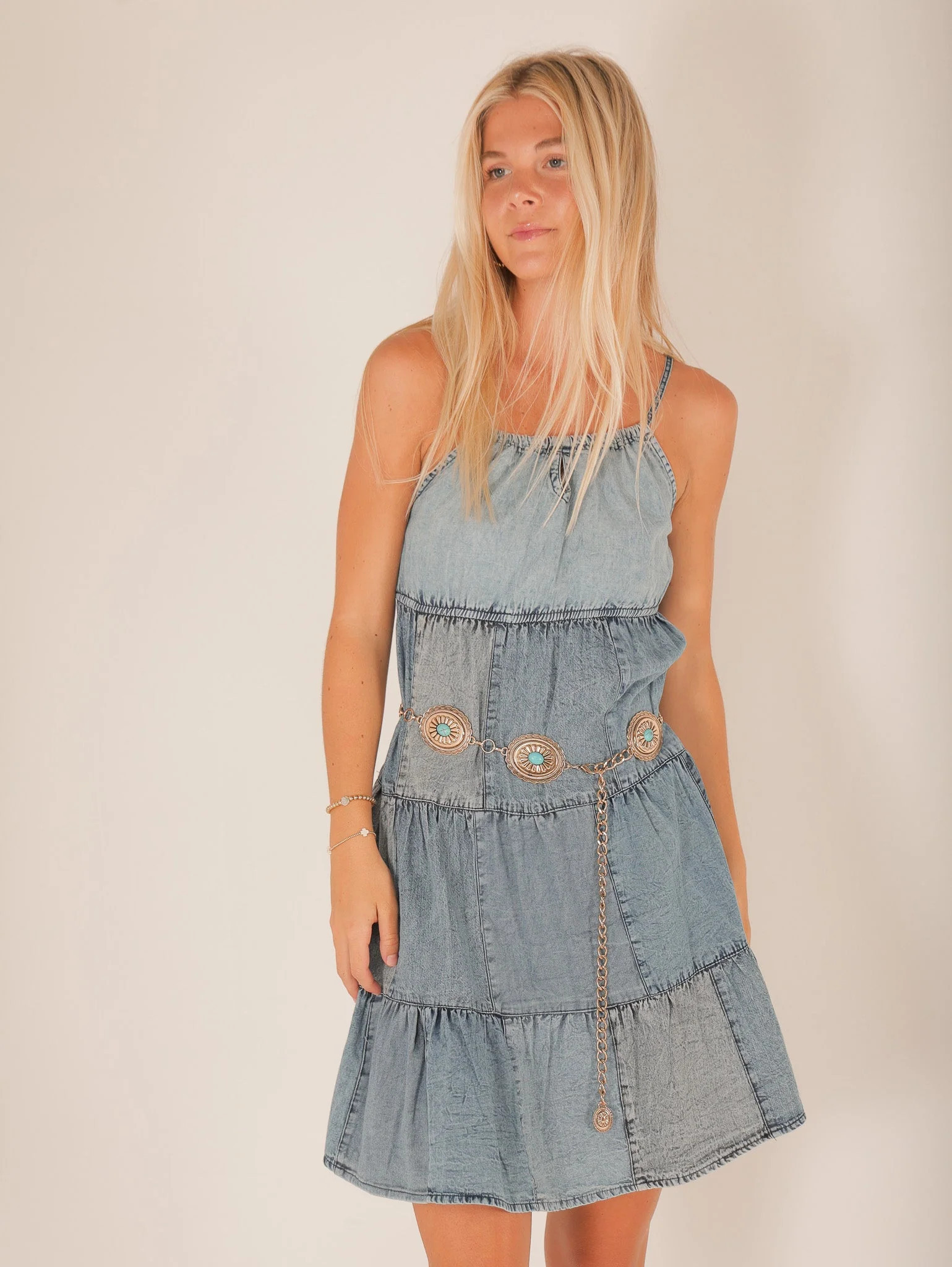 Fia Denim Block Dress - Molly Green | Molly Green