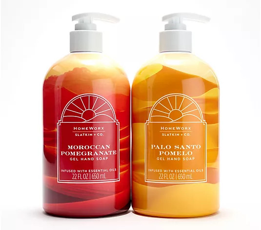 Make Your Selection: HomeWorx by Slatkin + Co. S/2 22oz Desert Oasis Soaps | QVC