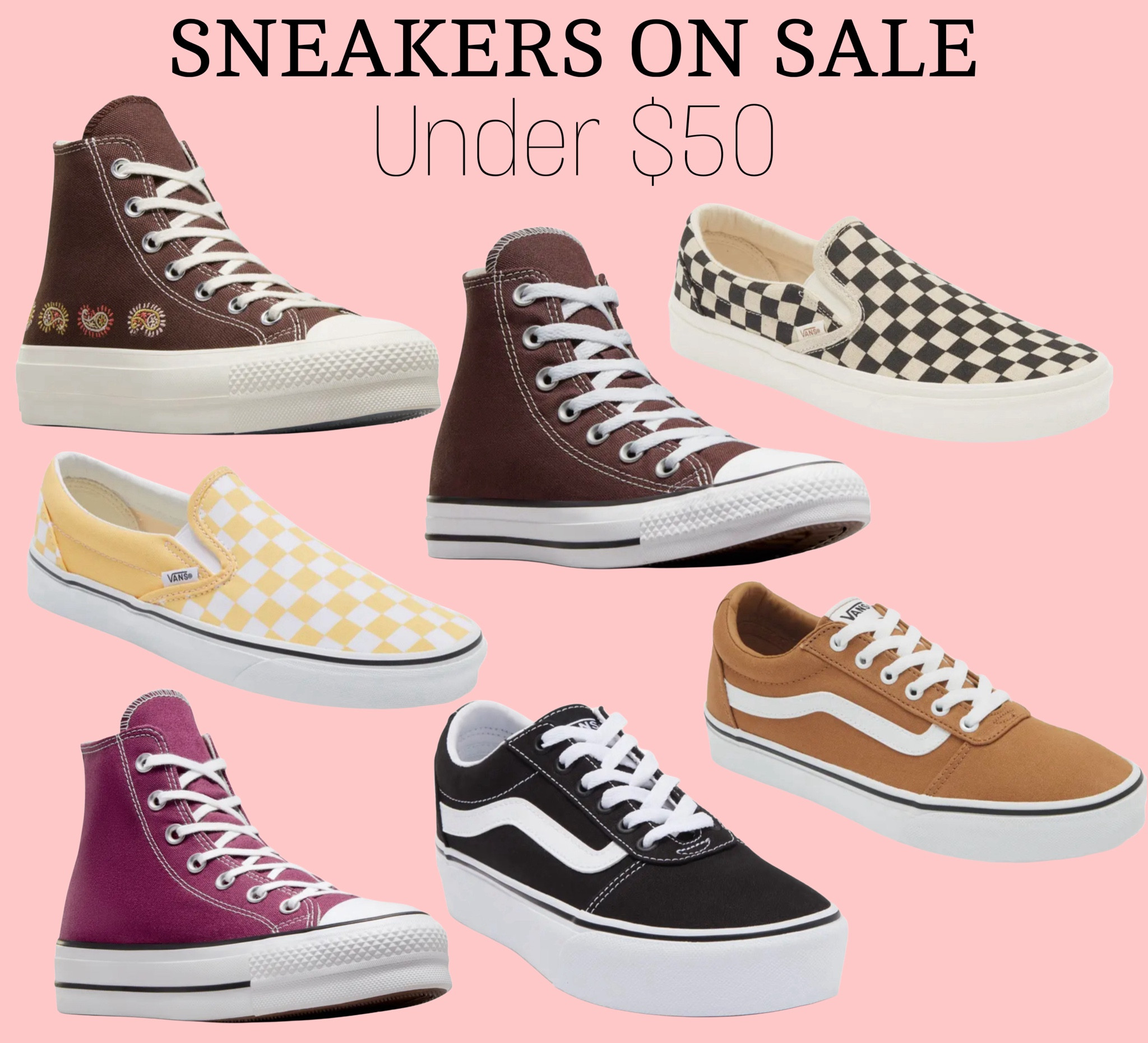 Vans or converse are usually my go to for sneakers!! All of these are on sale for under $50 🫶🏻



#LTKShoeCrush #LTKStyleTip #LTKSaleAlert